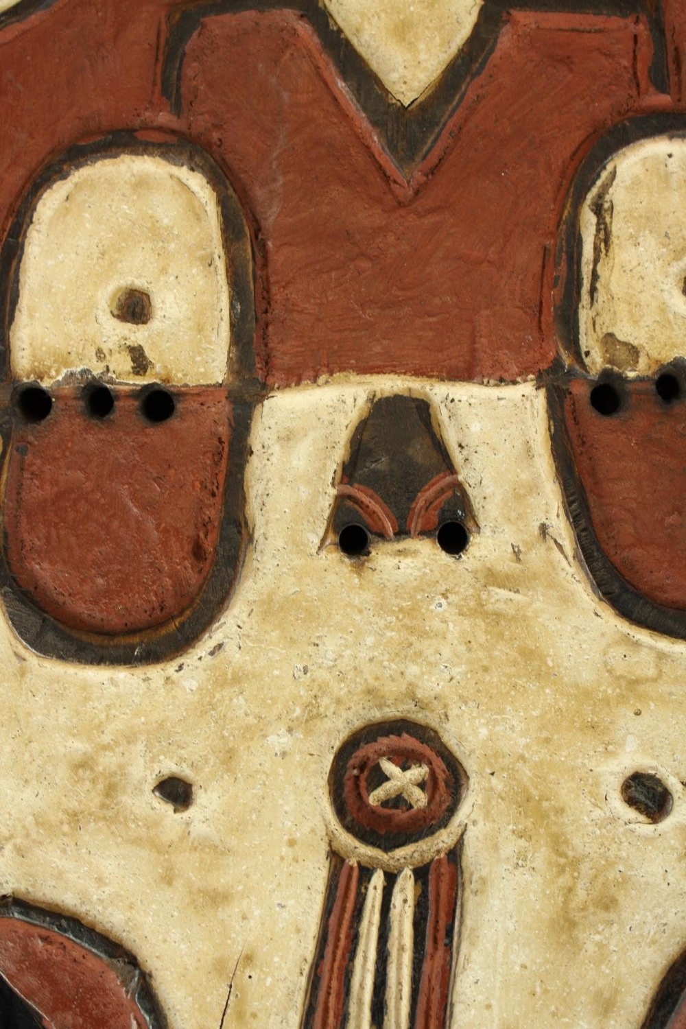 A polychrome Kidumu Teke West Africa mask. H.35 x W.30cm. - Image 2 of 3