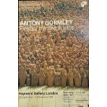 Anthony Gormley. Hayward Gallery poster from 1996. 'Field for the British Isles'. Framed and glazed.