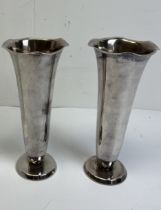 Württemberg Metallwarenfabrik (WMF). Two flower vases. Silver plated.