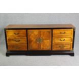 Bassett sideboard, vintage Chinese hardwood. H.76 W.174 D.46cm.
