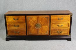 Bassett sideboard, vintage Chinese hardwood. H.76 W.174 D.46cm.