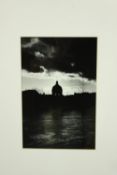 Photograph. Landscape featuring a folly. Framed and glazed. H.52 x W.42 cm.