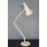 A vintage anglepoise lamp, stamped ‘Made in England’. Nicely aged with some surface loss to the