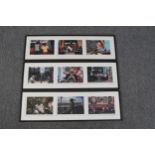 Three framed set of photographs. South African street scenes. Printed in a limited edition of 8.