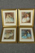 Steve O'Connell. Four framed lithographs. Ballet dancers. With a certificate of authenticity from