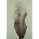 Marlene Dumas (South Africa b. 1953) Large offset lithograph titled 'West'. Signed in the plate.