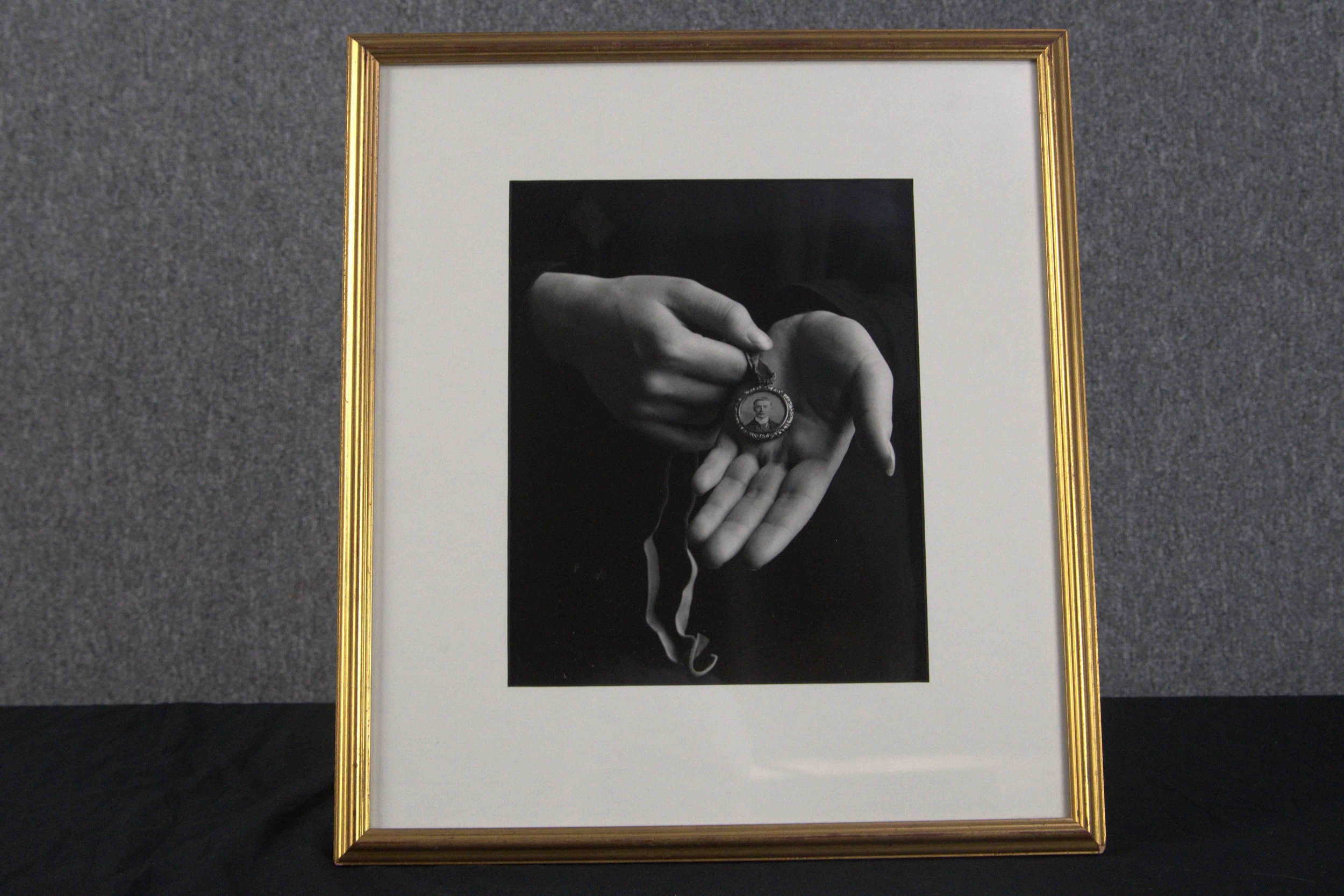 Jane E. Clark. Photograph. Hands holding a locket. From the artis'ts Great War series of works. - Image 2 of 3