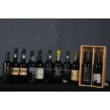 A selection of vintage port to include Ramos Pinto RP10, Niepoort Port bottled 1987, Delaforce 1980,