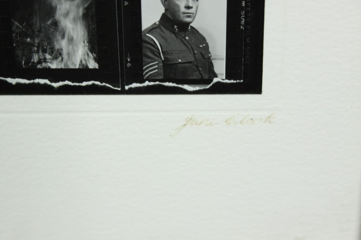 Jane E. Clark. World War One interest. A contact sheet of WWI soldiers and a white feather - an - Image 3 of 5