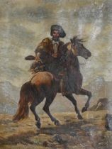 After Nicolas Sicard (French 1846 - 1920). Titled 'A Study of a South American Gaucho on Horseback