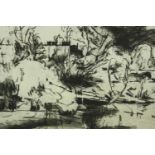 Jane Joseph (German b. 1942). Etching. Edition of 20. This one is numbered 4/20. Signed bottom right