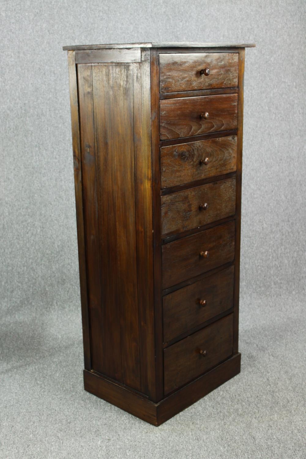 A Lombok Eastern teak tall chest. H.152 W.64cm. - Image 2 of 4