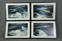 Four seascape photographs. Framed and glazed. Unsigned. Each measuring H.84 x W.73 cm.