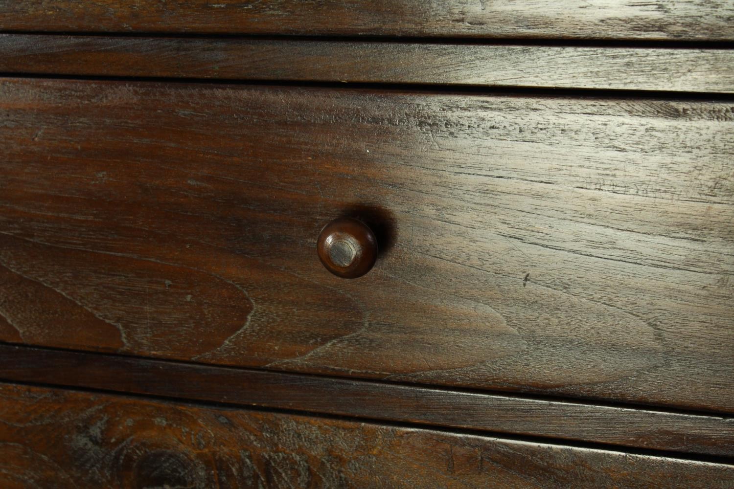 A Lombok Eastern teak tall chest. H.152 W.64cm. - Image 4 of 4