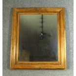 Wall mirror, large size, 19th century pine. H.122 W.105 cm