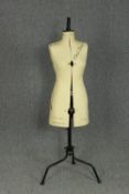 A vintage dress makers mannequin. 'British Made' and with a bust of 32-39 inches. H.147 cm.