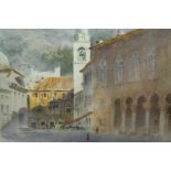 Henry Richard Beadon Donne (British 1860 - 1949). Watercolour. Presidents Palace Dubrovnik. Signed