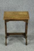 A small late 19th century oak Prie Dieu in the Gothic style. H.60 W.45cm.