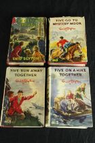 Four hardback Enid Blyton books. A mix of first edition and early printings. H.19 W.13.5 cm.