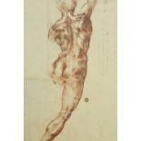 Michelangelo. Print. Study for the Battle of Cascina. Framed and glazed. H.76 W.50 cm.