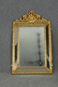 Wall mirror, 19th century style gilt frame. H.130 W.76cm.