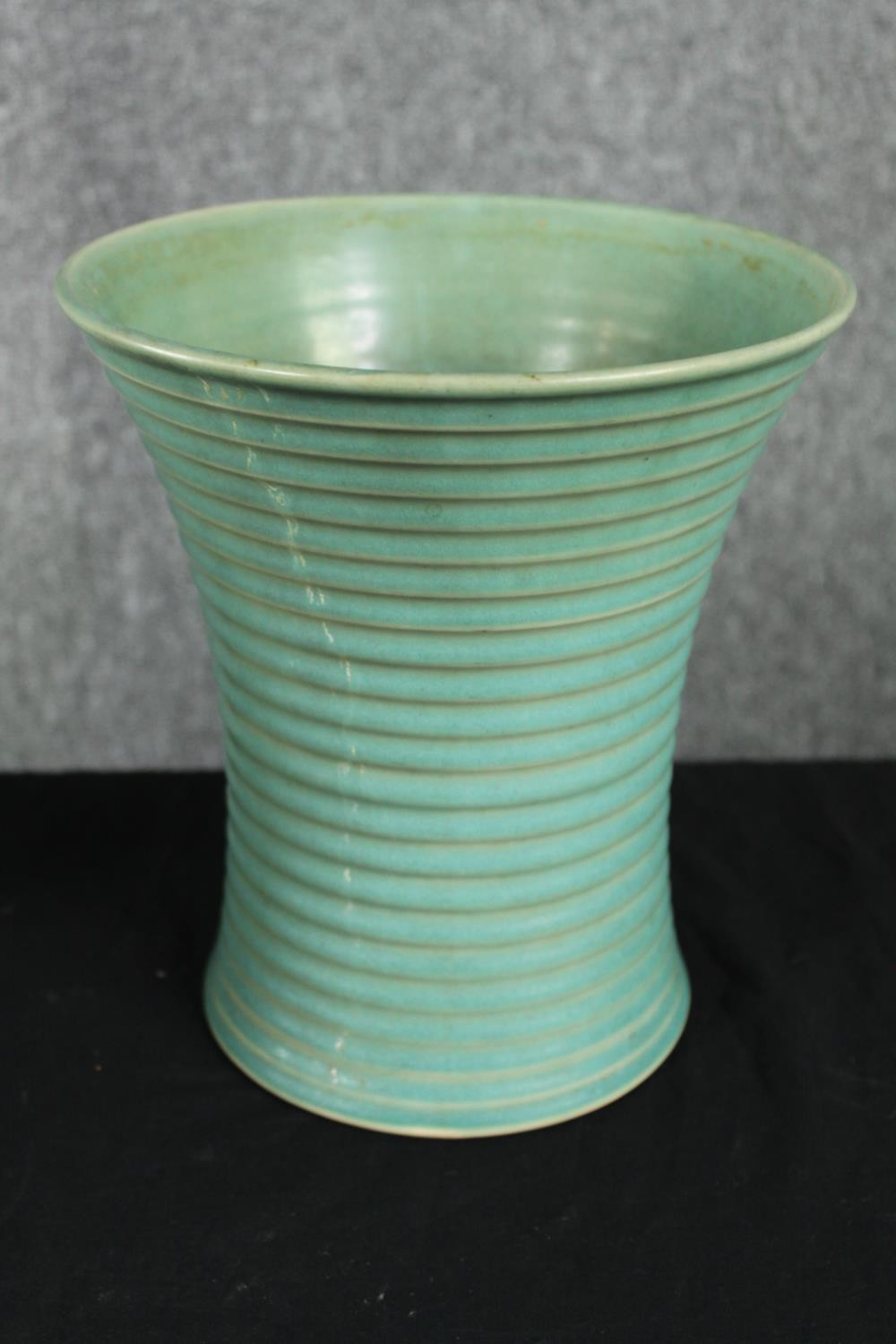 A collection of mid century ceramics, including a Crown Ducal Charlotte Read green glaze stylised - Image 2 of 7