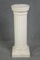 A modern plaster recreation of a Roman column. H.92 W.31 D.31 cm.