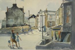 Arthur Sheldon Phillips (British b. 1914). Watercolour painting. Framed and glazed. H.60 W.73 cm.