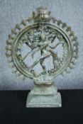 A brass dancing Shiva Nataraja. Early twentieth century. H.60 W.47 cm.