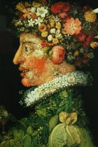 Giuseppe Arcimboldo. Spring. A printed reproduction of Arcimboldo famous 1573 painting. Framed and