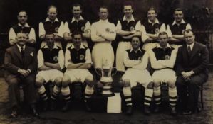 Arsenal 1936 FA cup team photograph. Reprint framed and glazed. H.44 x W.54 cm.