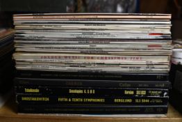 A collection classical 12" LPs.