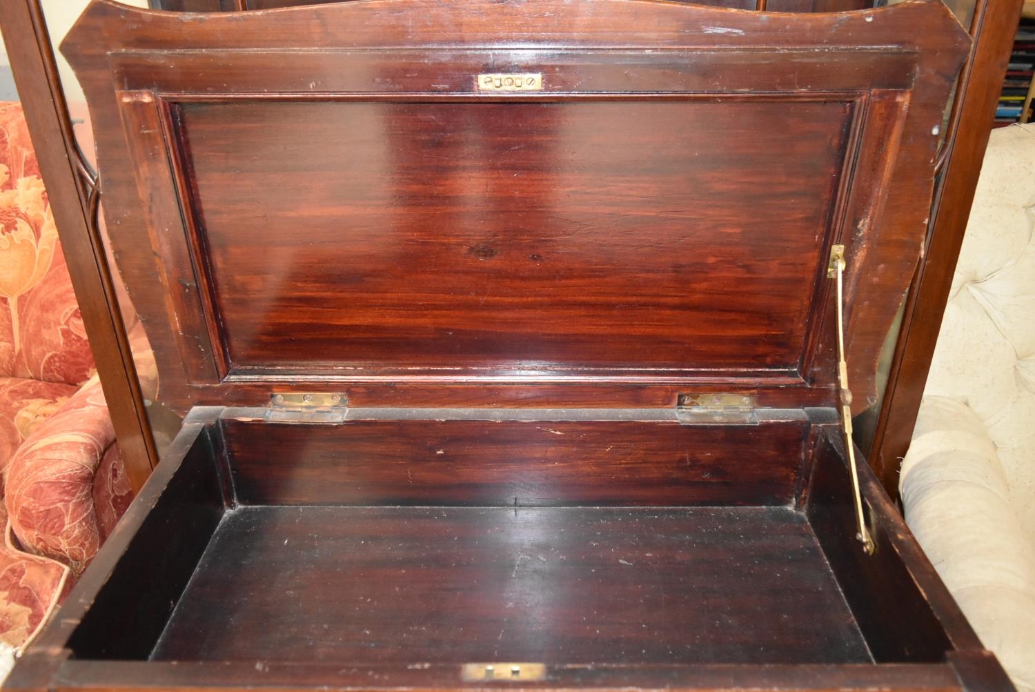 Work table, C.1900 mahogany. H.77 W.73 D.43 cm. - Image 5 of 5