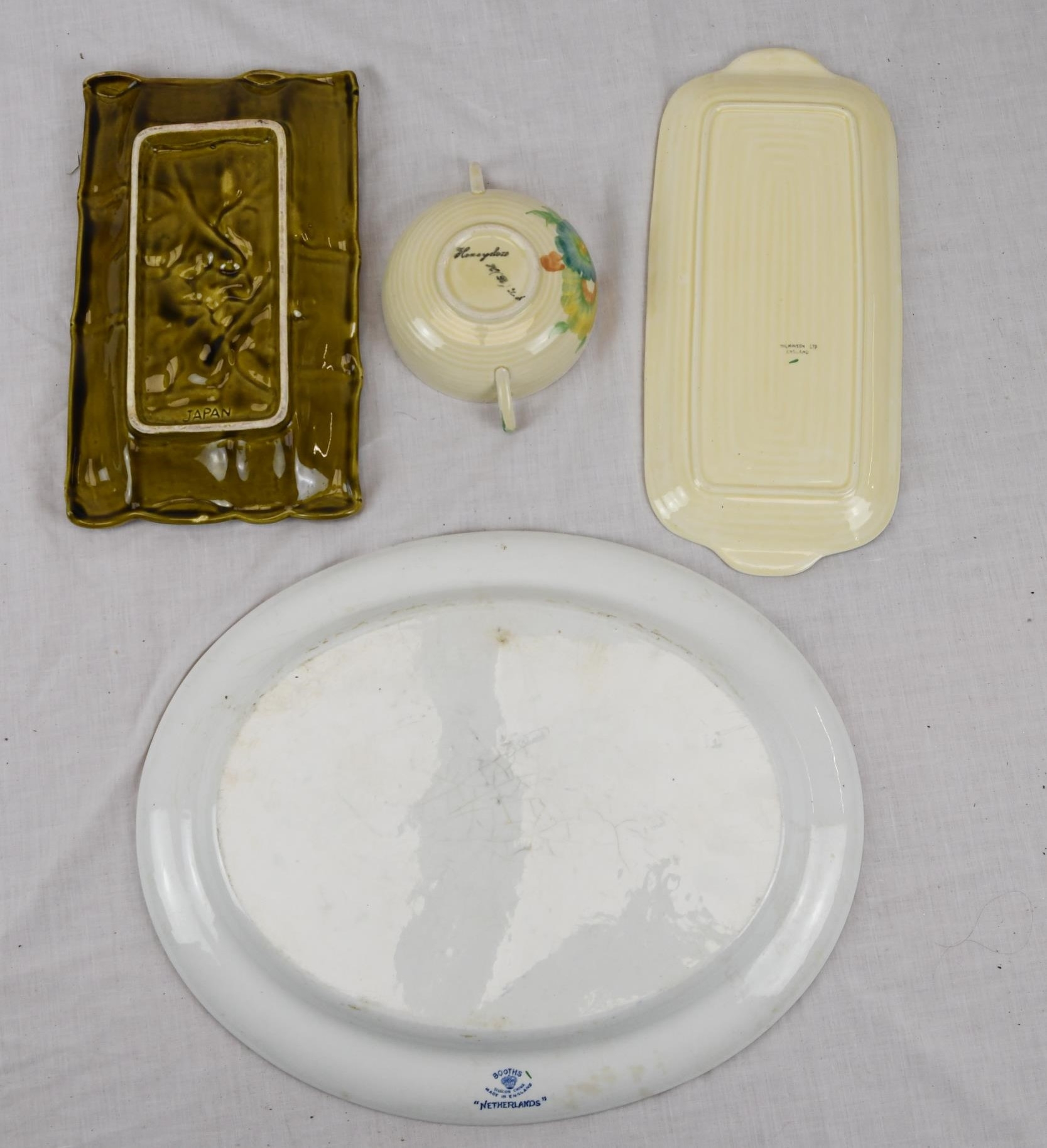 A mixed collection of ceramics. Including a plate made by Booths, Netherlands. - Image 2 of 2