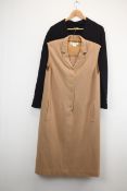 A vintage women's Jaeger tunic dress and black jacket.