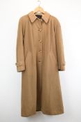 A vintage Jaeger long camel winter coat.
