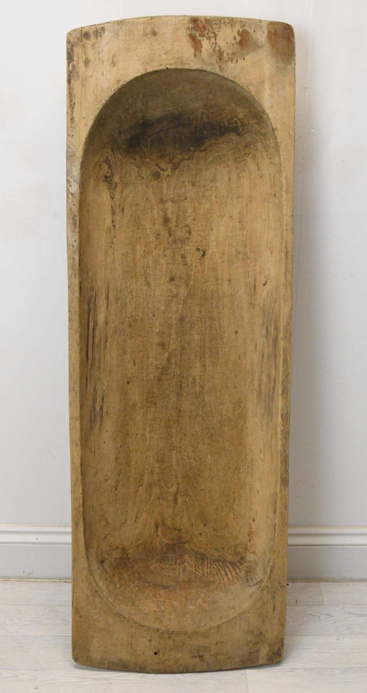 A hollowed wooden dough trough. H.120 W.40cm. - Image 2 of 6