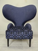 Hathi wing back armchair, contemporary, Hathi by De Muro Das. H.129 W.101 D.90cm.