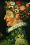 Giuseppe Arcimboldo. Spring. A printed reproduction of Arcimboldo famous 1573 painting. Framed and