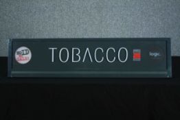 An illuminated tobacco sign. H.29 W.119 D.10cm.