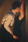 After Jack Vettriano. Game on. Print on canvas. H.102 W.86 cm.