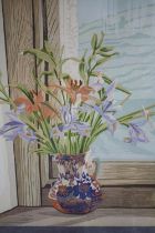 Print titled a 'Vase of Tiger Lillies'. Signed lower right 'Rosalind'. Numbered 25 from an edition