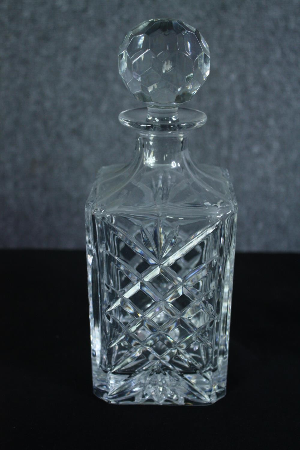 A collection of cut crystal, including a boxed Stuart crystal decanter and two whisky tumblers along - Image 6 of 7