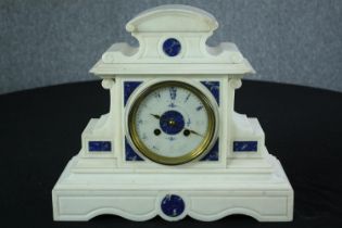 Mantle clock. The face is quite worn and the makers mark is unreadable. Probably French and early