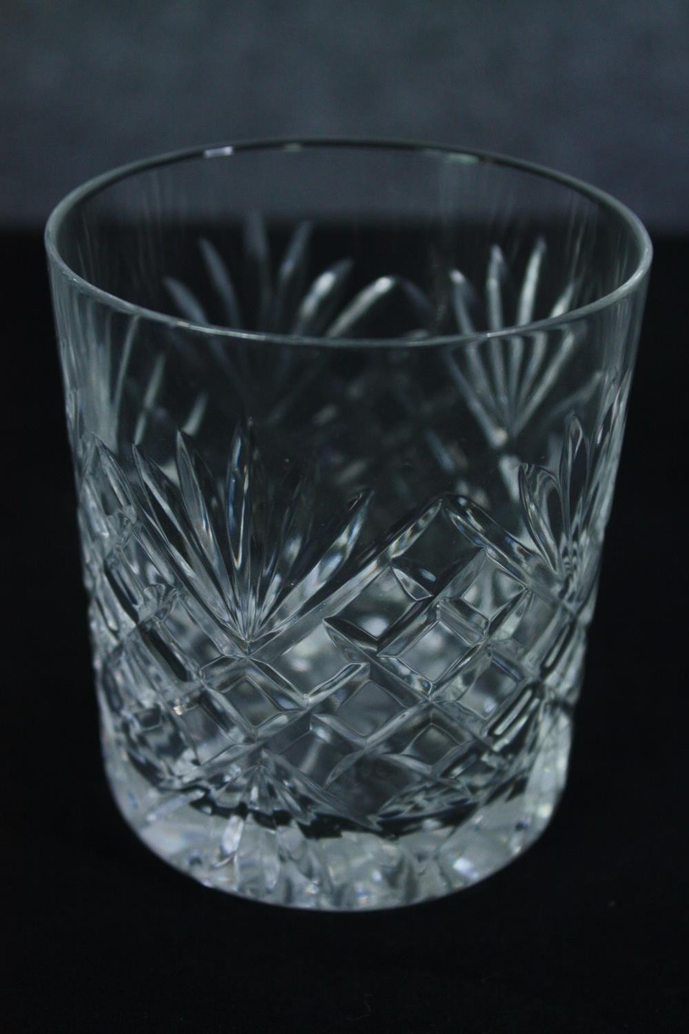 A collection of cut crystal, including a boxed Stuart crystal decanter and two whisky tumblers along - Image 7 of 7