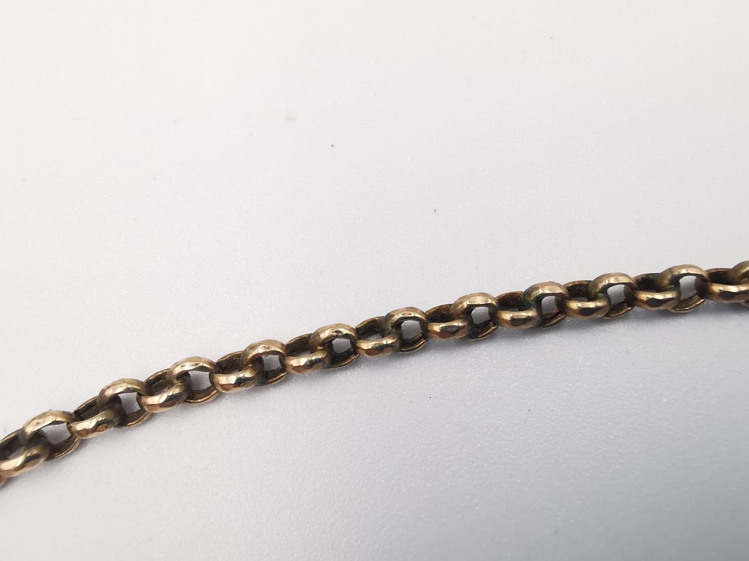 A Victorian 9ct rose gold chain with ball and bar design to the front, the rest of the chain rolo - Image 5 of 5