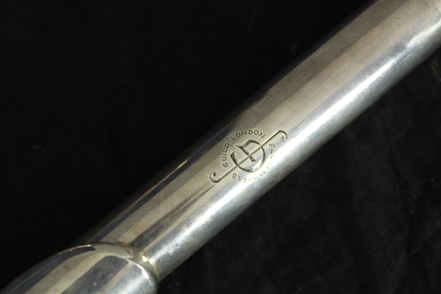 A 1960's cased bespoke made sterling silver flute by the Flute Makers Guild London, numbered 236 - Image 2 of 8