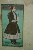 Watercolour painting on paper laid onto card. Probably nineteenth century. Well detailed with a