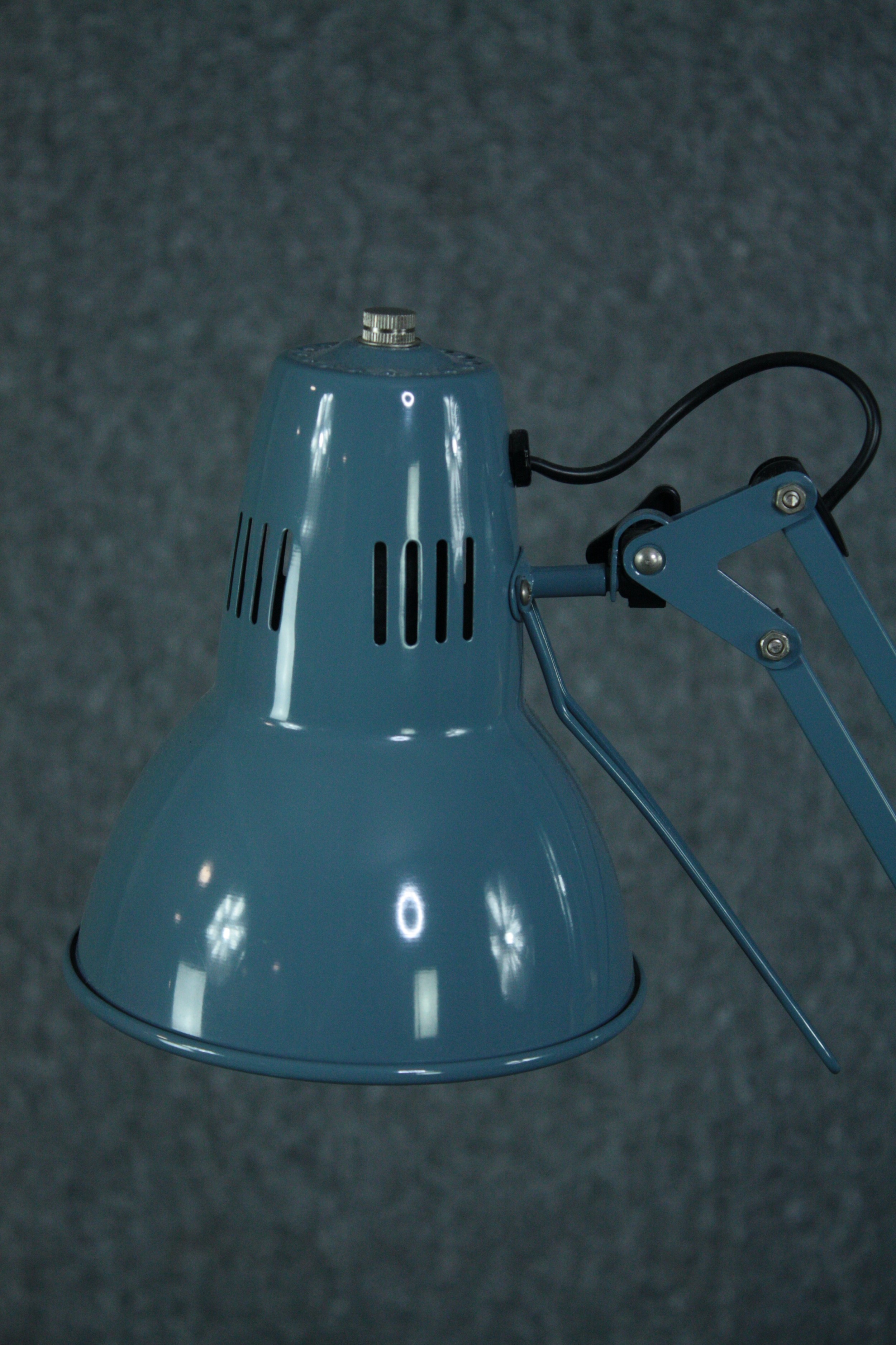 John Lewis anglepoise lamp in a teal or light blue finish. H.76 cm. - Image 2 of 5