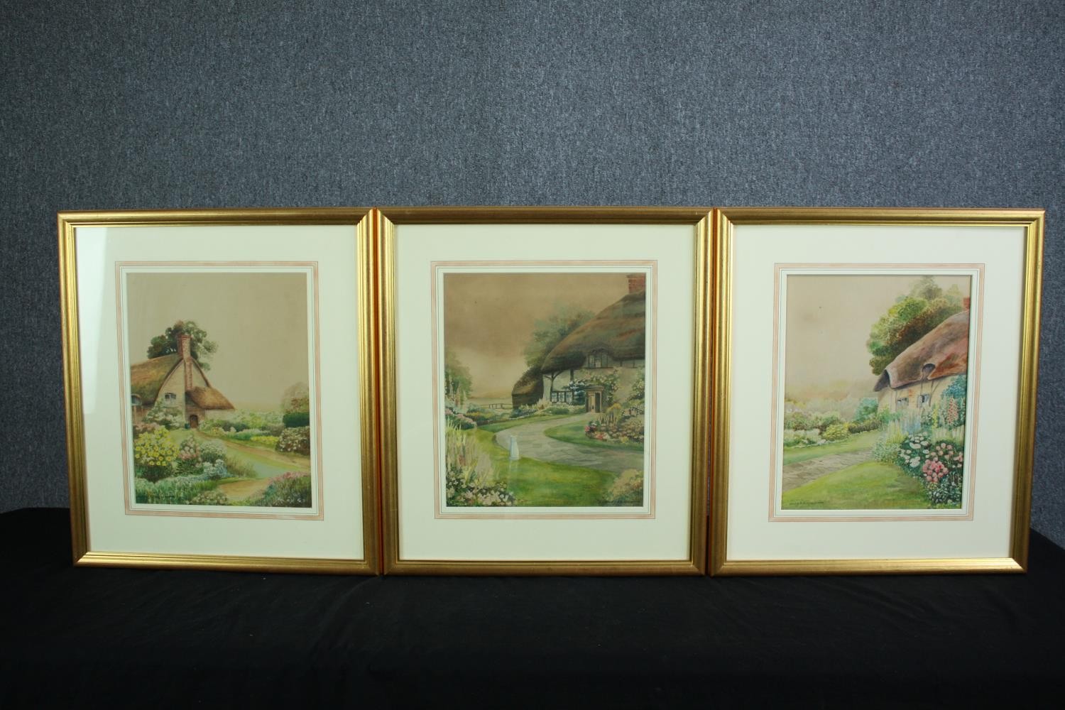 Stanley A Burchett (20th century). A collection of three rural themed watercolours. Each signed by